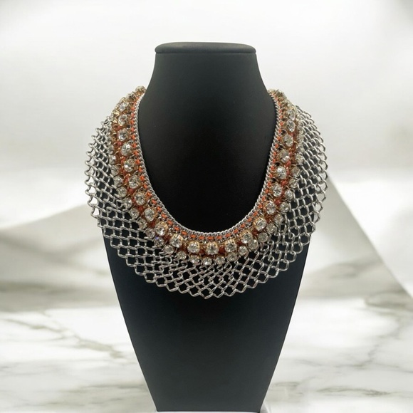 Henri bendel mesh chain link statement necklace - Picture 2 of 8